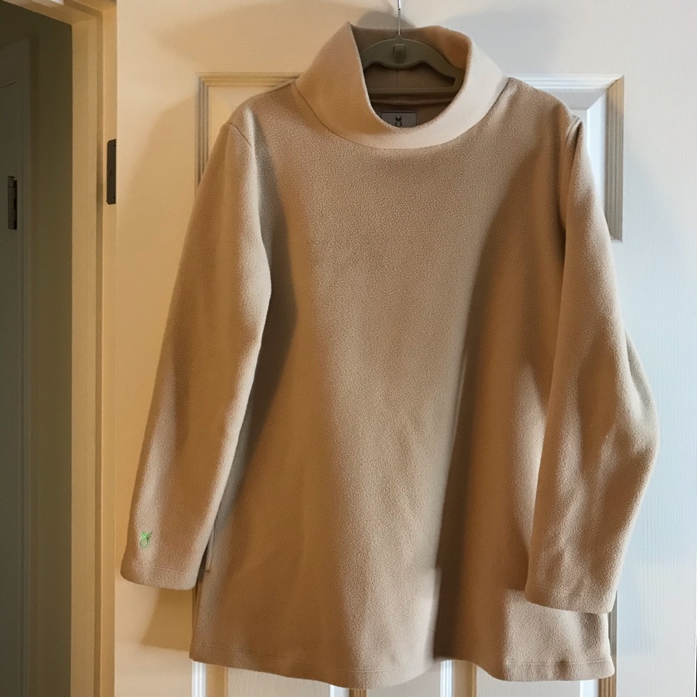 Dudley Stephens Cobble Hill Turtleneck L Beige top